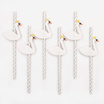 Swan Party Decoration Set For 12 Children, 6 of 7