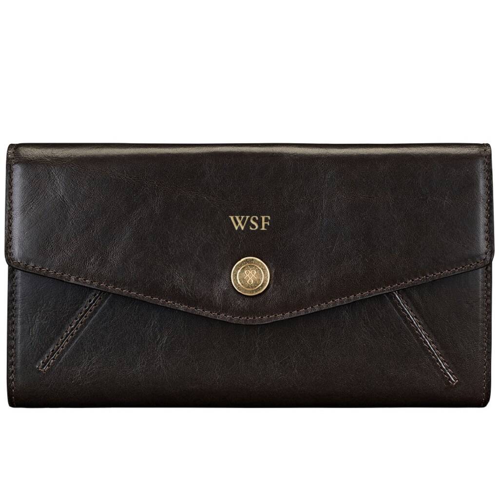 Personalised Women's Leather Frame Purse 'Marcialla' By Maxwell Scott