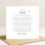 For Dad On My Wedding Day Personalised Card, thumbnail 2 of 6