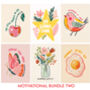 Sets Of Six Motivational Art Themed Print Bundles, thumbnail 6 of 12