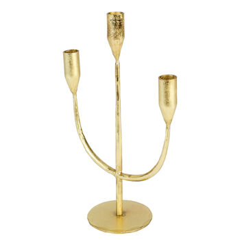 Luxury Gold Wave Candle Holder Centrepiece, 2 of 5