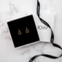 Small Hoop Earrings With Charms 18ct Gold Plated, thumbnail 1 of 4