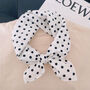 Cotton Black And White Polka Dot Scarf, thumbnail 1 of 4