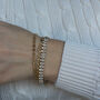 Sierra Bracelet 14k Gold Filled Hematine Silver Beads, thumbnail 6 of 7