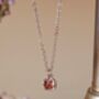 Red Pomegranate Pendant Necklace, thumbnail 4 of 12