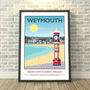 Weymouth Beach, Dorset Print, thumbnail 1 of 5