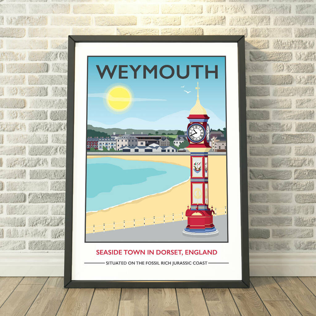 Weymouth Beach, Dorset Print By Tabitha Mary | notonthehighstreet.com