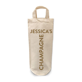 Personalised Champagne Bottle Bag, 5 of 6