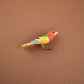 Hand Carved And Painted Small Bird, 2 of 2