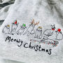 Meowy Christmas Embroidered Christmas Jumper, thumbnail 1 of 3