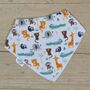 Bandana Dribble Bib Savanna Animals, thumbnail 1 of 2