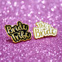The Bride Wedding / Hen Party Enamel Lapel Pin Badge, thumbnail 4 of 7