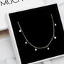 Sterling Silver Charm Necklace Moon And Star Gift, thumbnail 2 of 3