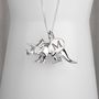 Personalised Triceratops Necklace, thumbnail 2 of 12