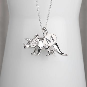 Personalised Triceratops Necklace, 2 of 12