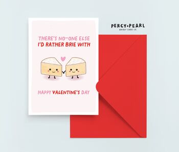 Cheesy Brie Valentines Card, 4 of 5