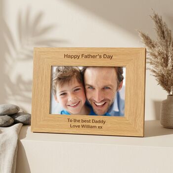 Fathers Day Gifts Dad Personalised Photo Frame 6x4, 4 of 6