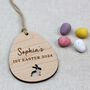 My First Easter Personalised Wooden Decoration Tag, thumbnail 2 of 3