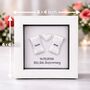 Personalised 12th Silk Anniversary Silk Ribbon Frame Gift, thumbnail 9 of 11