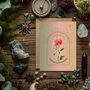 Virgo Zodiac Flower Card, thumbnail 1 of 4