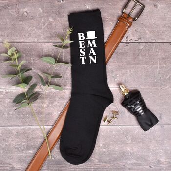 Personalised Name Groom Wedding Day Socks, 3 of 4