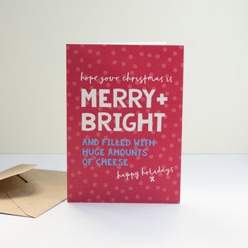 Fun Christmas Card 'Merry And Bright', 2 of 3