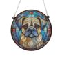 Puggle Stained Glass Effect Suncatcher, thumbnail 6 of 6