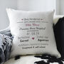 Personalised Birth Announcement Cushion, thumbnail 2 of 2