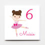 Personalised Ballerina Birthday Card, thumbnail 1 of 2