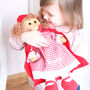 Personalised Red Hood Baby Rag Doll, thumbnail 1 of 3