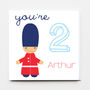 Personalised Birthday Soldier Greeting Card, thumbnail 1 of 4
