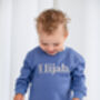 Aw Personalised Bold Name Embroidered Sweatshirt, thumbnail 4 of 8
