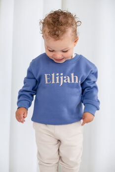 Aw Personalised Bold Name Embroidered Sweatshirt, 4 of 8