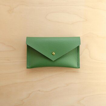 Personalised Recycled Leather Card Holder, 7 of 12