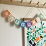 Soft Pastel Personalised Baby Bunting, thumbnail 8 of 8