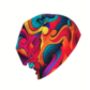 Soft Chemo Headwear Beanie Hat Bandana Bright Swirls, thumbnail 4 of 7