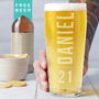 Personalised 21st Birthday Name And Age Beer Glass, thumbnail 1 of 7