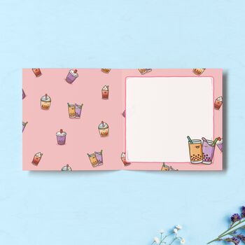 Bubble Tea Birthday Card | Cute Greetings Card, 2 of 4