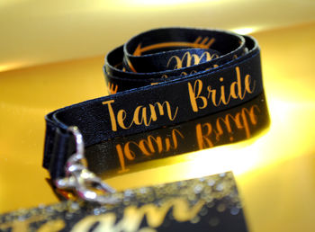 Team Bride Vip Pass Hen Party Lanyard Favours, 8 of 12