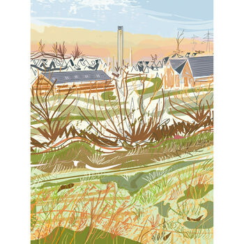 Didcot Ladygrove Hill Print, 2 of 7