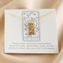 Tarot Card Pendant Necklace In Gold Plating, thumbnail 9 of 12