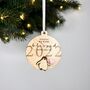 Baby Penguin Childs First Christmas Bespoke Decoration, thumbnail 3 of 7