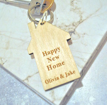 Personalised Happy New Home Keyring, 2 of 3
