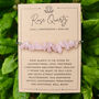 Love And Serenity Rose Quartz Adjustable Bracelet, thumbnail 1 of 3