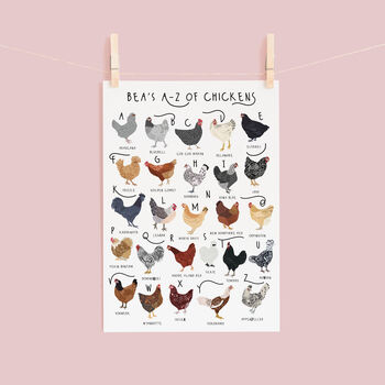 The A To Z Of Chickens Print, 2 of 6