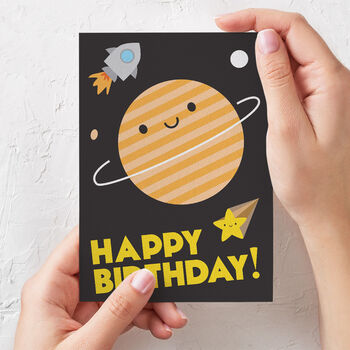 'Happy Birthday' In Space Card, 2 of 4