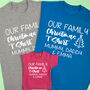 Personalised Our Family Christmas T Shirt Set, thumbnail 3 of 8