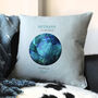 Personalised October Opal Birthstone Cushion, thumbnail 3 of 4