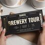 Gold Foil Brewery Tour Gift Custom Voucher Personalised, thumbnail 1 of 8