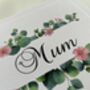 Handmade Pink Floral Mum Card, thumbnail 2 of 2